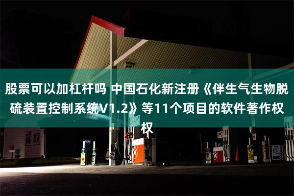 股票可以加杠杆吗 中国石化新注册《伴生气生物脱硫装置控制系统V1.2》等11个项目的软件著作权