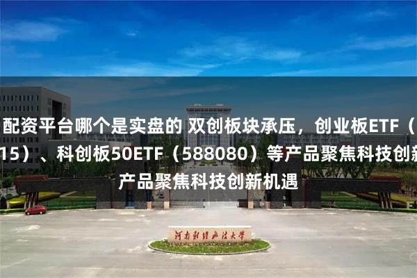 配资平台哪个是实盘的 双创板块承压，创业板ETF（159915）、科创板50ETF（588080）等产品聚焦科技创新机遇