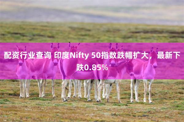 配资行业查询 印度Nifty 50指数跌幅扩大,最新下跌0.85%